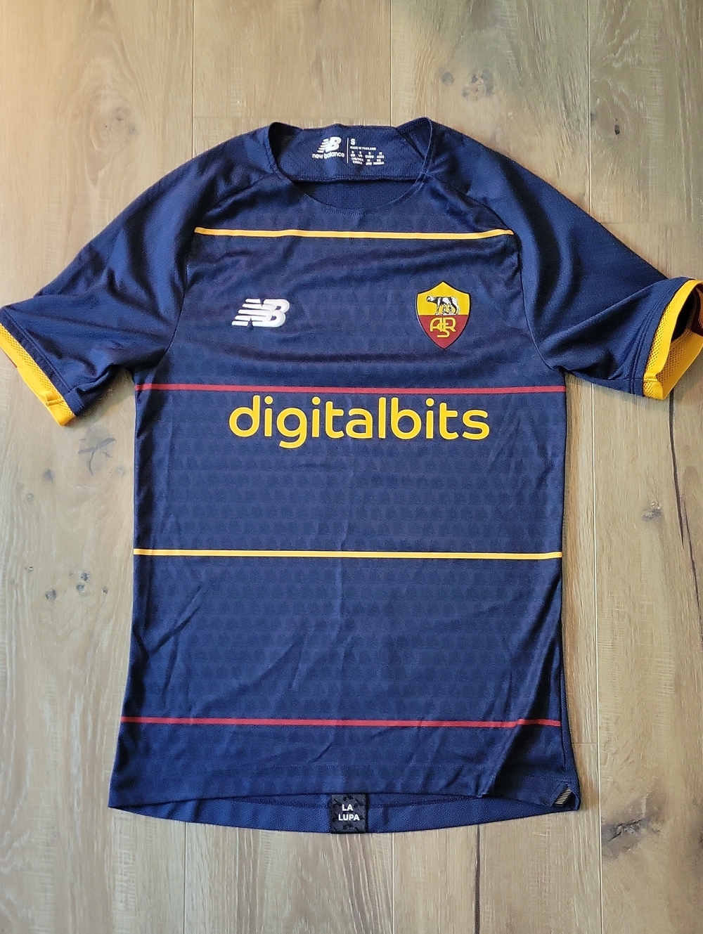 EUC New Balance A.S. Roma Soccer Jersey Size S